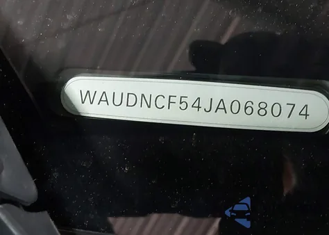 2018 Audi A5 2.0T Premium z USA, uszkodzony, nr VIN WAUDNCF54JA068074